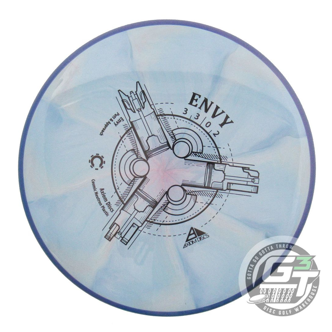 USED Axiom Discs Cosmic Neutron Envy 173g Blue-Gray Blue Rim Putter Disc