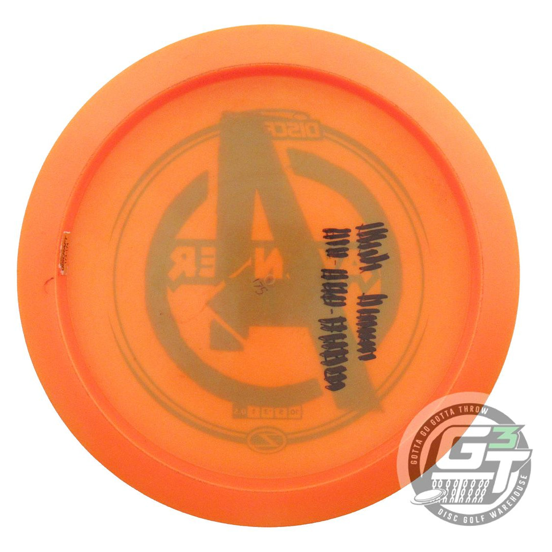 USED Discraft Z Avenger SS 175g Orange Black Stamp Distance Driver Golf Disc
