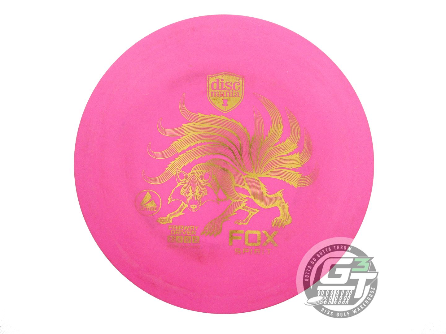 USED DiscMania Active Base Fox Spirit 170g Pink Gold Foil Fairway Driver Disc