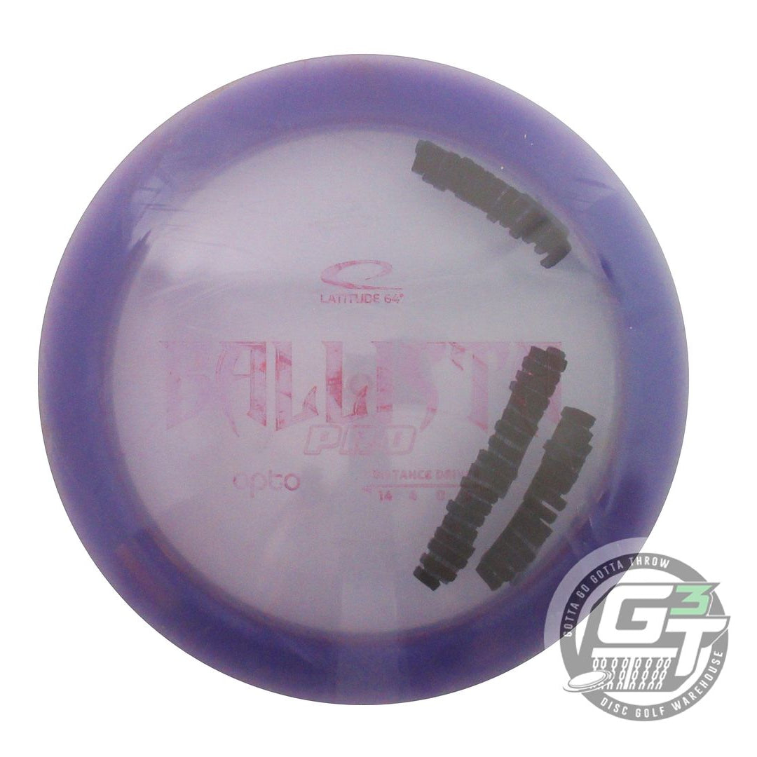 USED Latitude 64 Opto Ballista Pro 163g Purple Wiped Stamp Distance Driver Disc