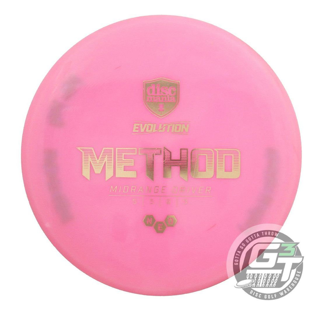 USED DiscMania Neo Method 171g Pink Gold Foil Midrange Golf Disc