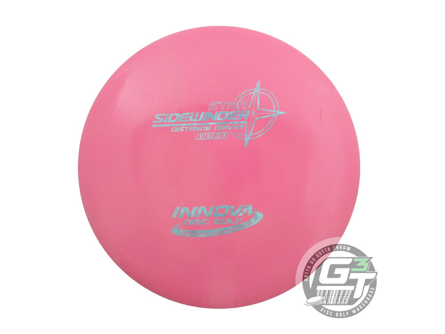 USED Innova Star Sidewinder 168g Pink Teal Shatter Foil Distance Driver Disc