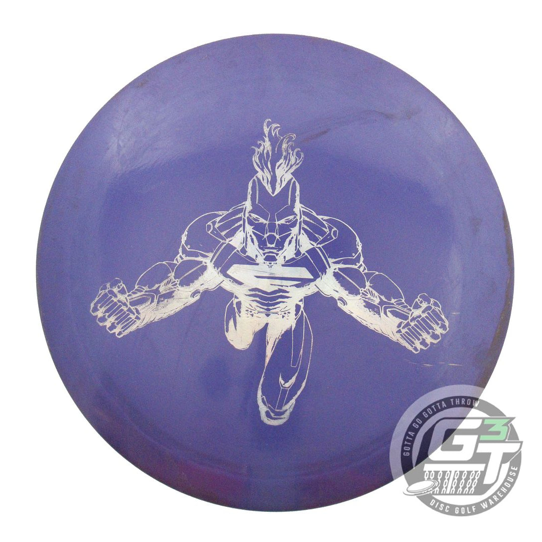 USED Discraft Big Z Force 175g Purple Silver Holo Foil Distance Driver Golf Disc
