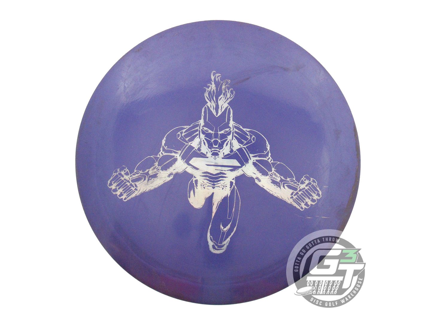 USED Discraft Big Z Force 175g Purple Silver Holo Foil Distance Driver Golf Disc