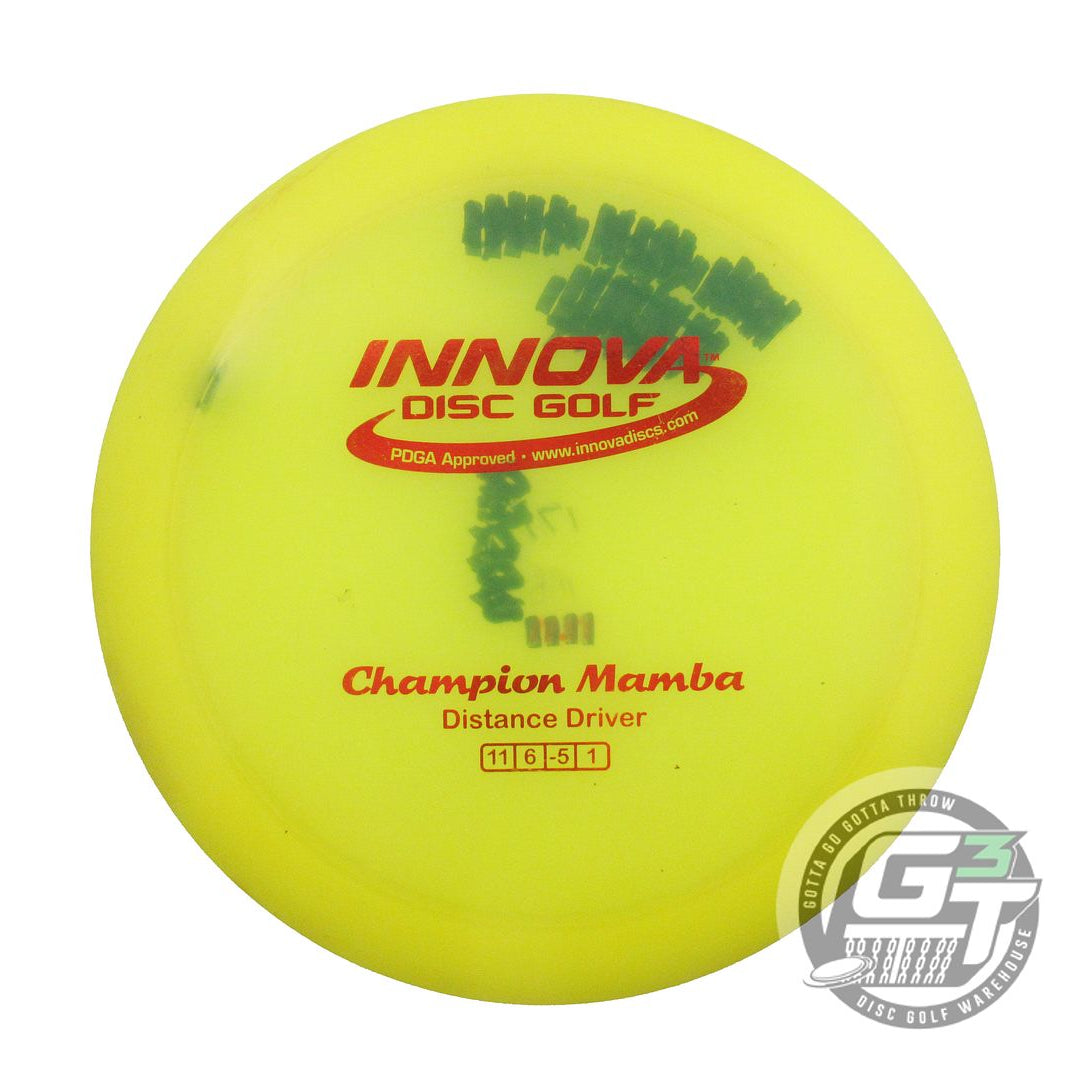 USED Innova Champion Mamba 170g Yellow Red Foil Distance Driver Golf Disc
