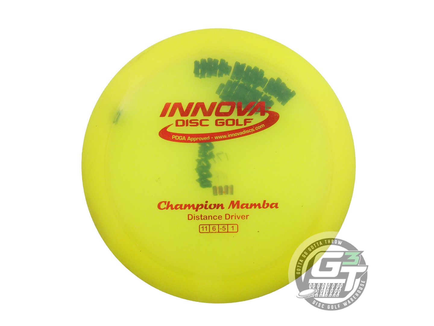 USED Innova Champion Mamba 170g Yellow Red Foil Distance Driver Golf Disc