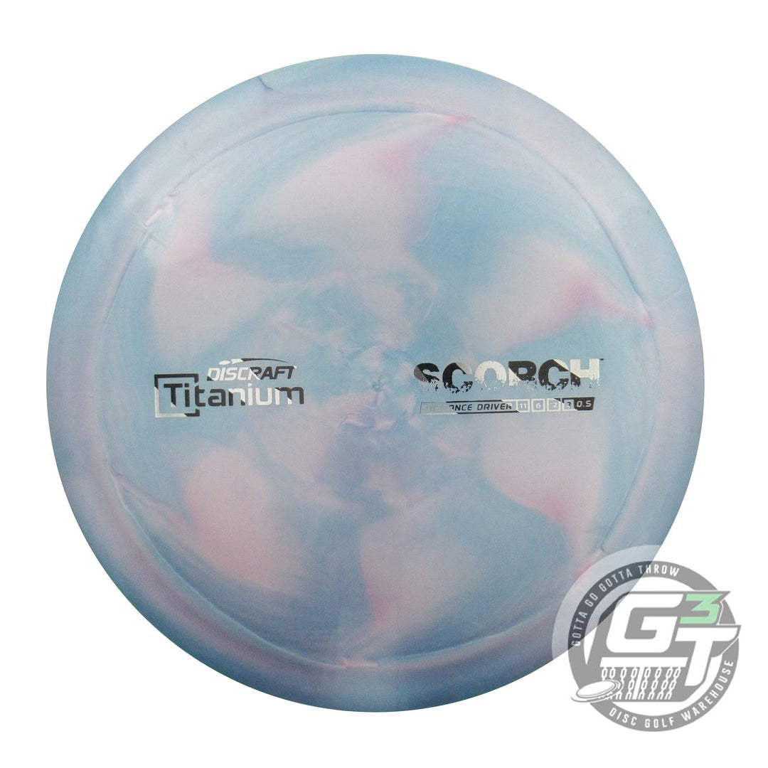USED Discraft Titanium Scorch 170g Teal-Pink Distance Driver Golf Disc