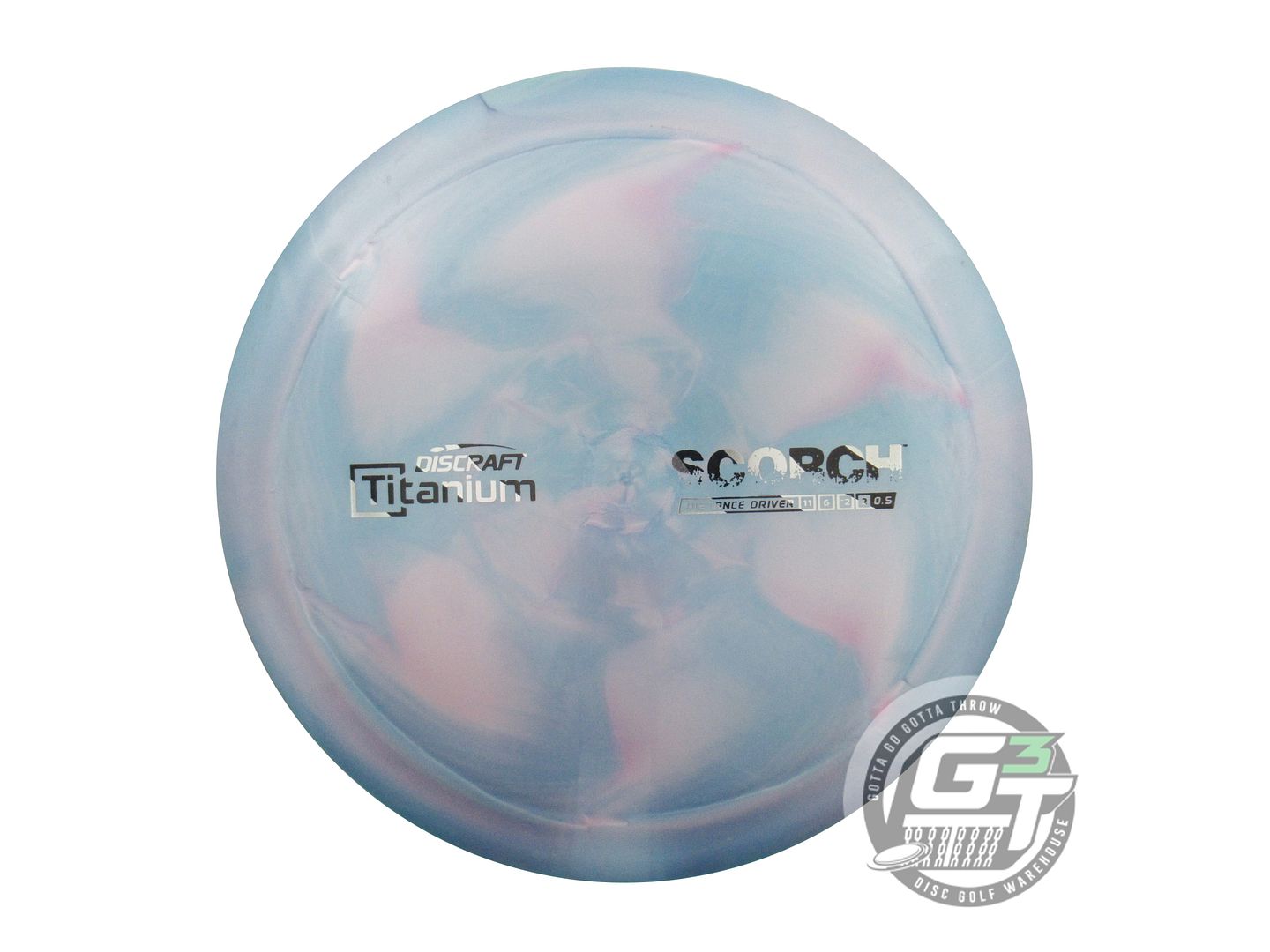 USED Discraft Titanium Scorch 170g Teal-Pink Distance Driver Golf Disc