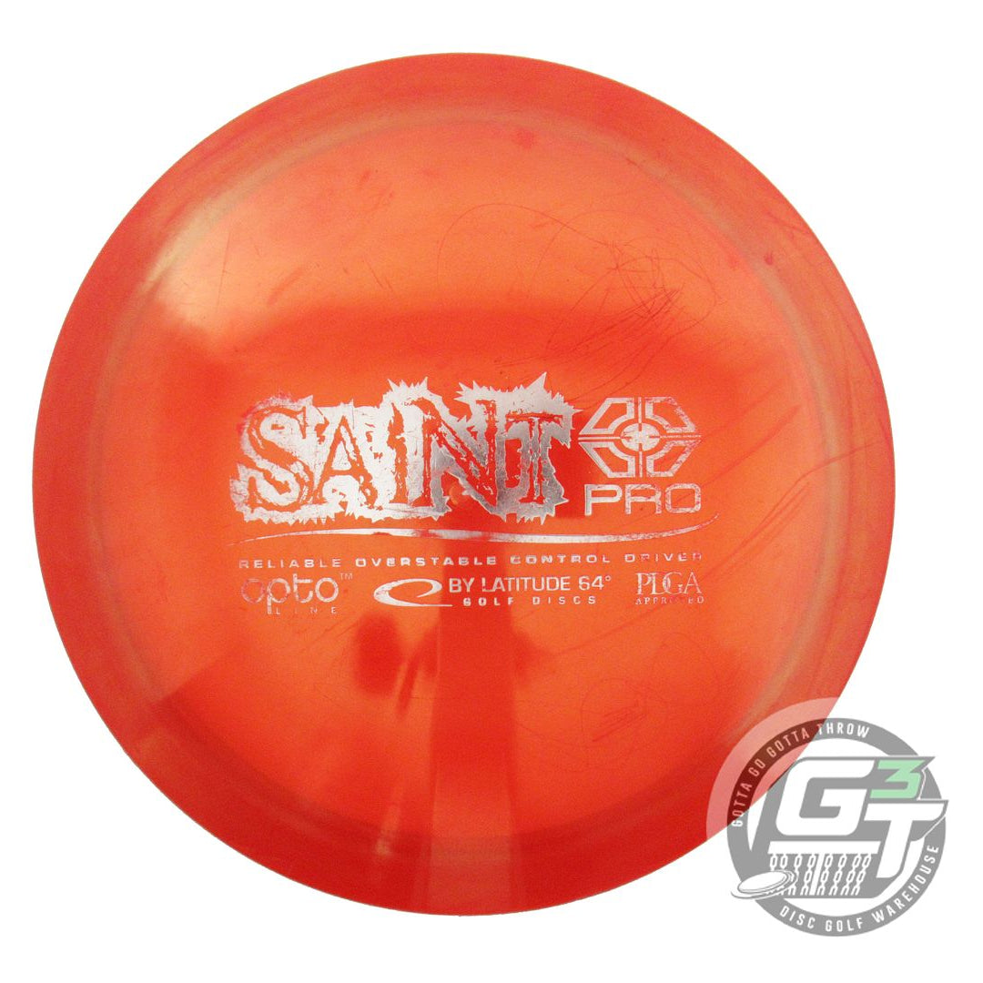 USED Latitude 64 Opto Saint Pro 172g Red Gray Foil Fairway Driver Golf Disc