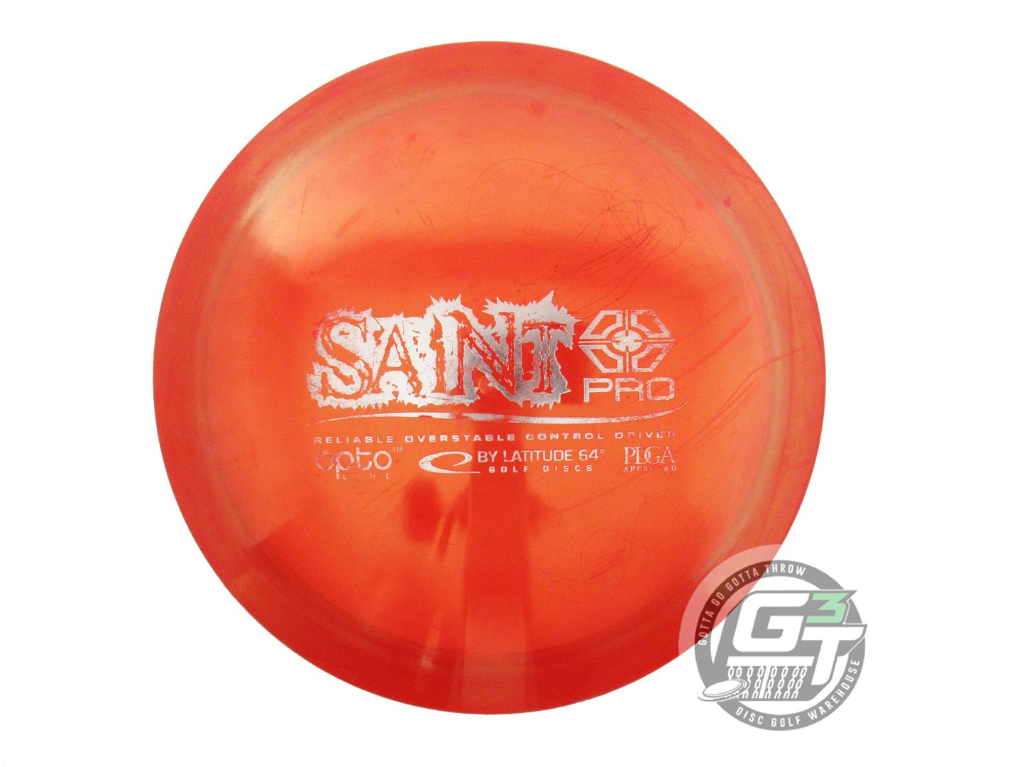 USED Latitude 64 Opto Saint Pro 172g Red Gray Foil Fairway Driver Golf Disc