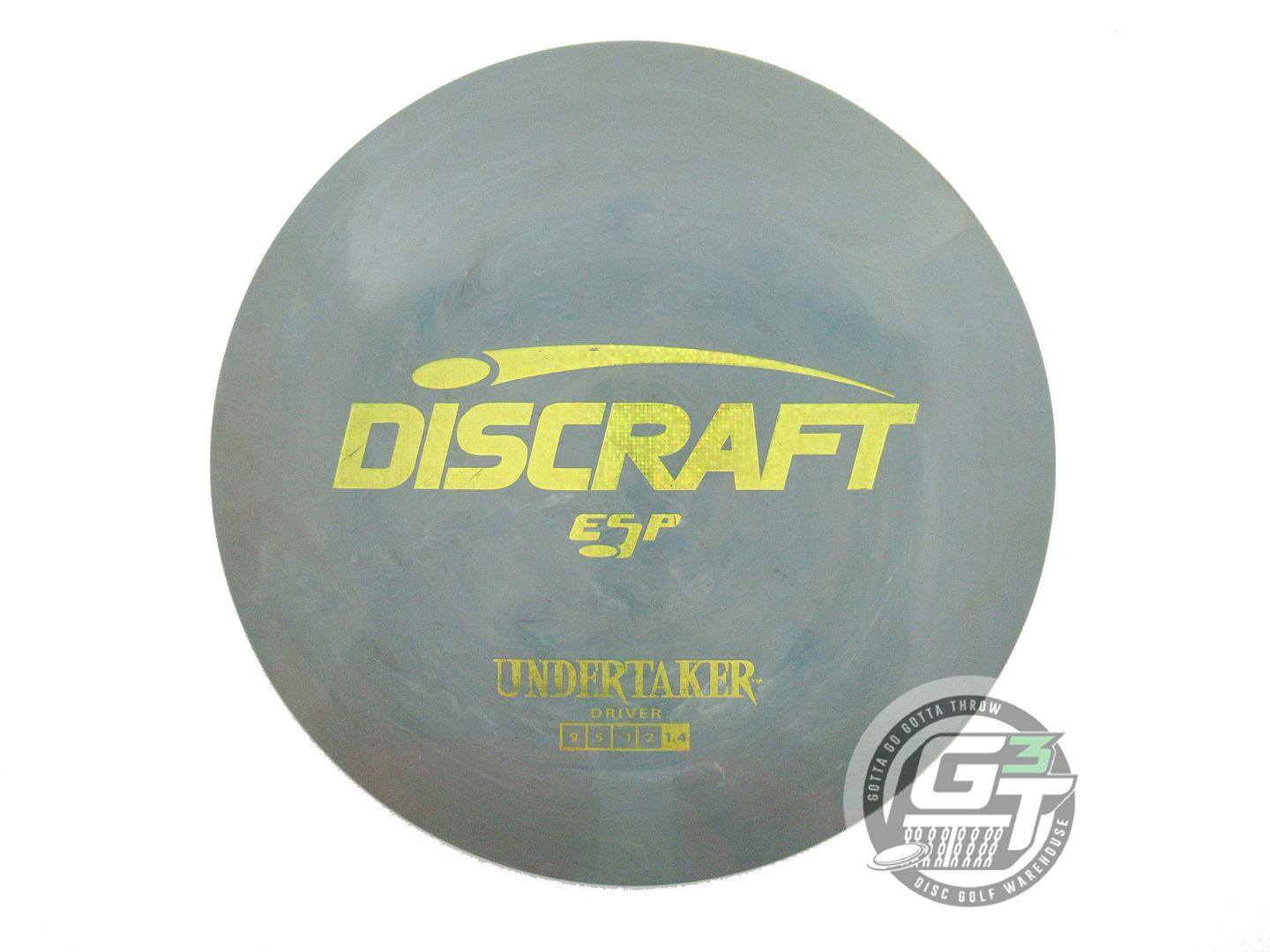 USED Discraft ESP Undertaker 173g Green Yellow Matrix Foil Distance Driver Disc