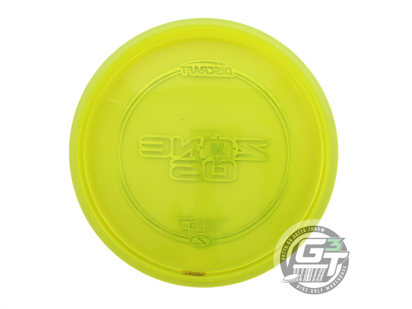 NOS Discraft FIRST RUN Z Zone OS 175g Yellow Green Camo Foil Putter Golf Disc