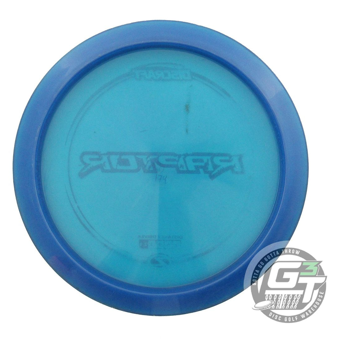 USED Discraft Z Raptor 174g Blue Silver Holo Foil Distance Driver Golf Disc