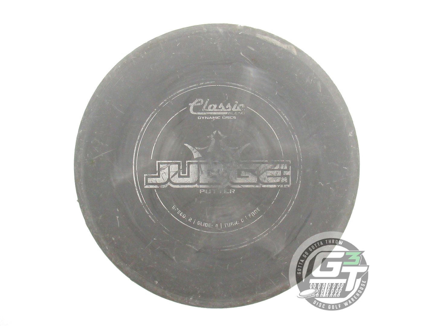 USED Dynamic Discs Classic Blend Judge 173g Gray Silver Foil B Putter Golf Disc