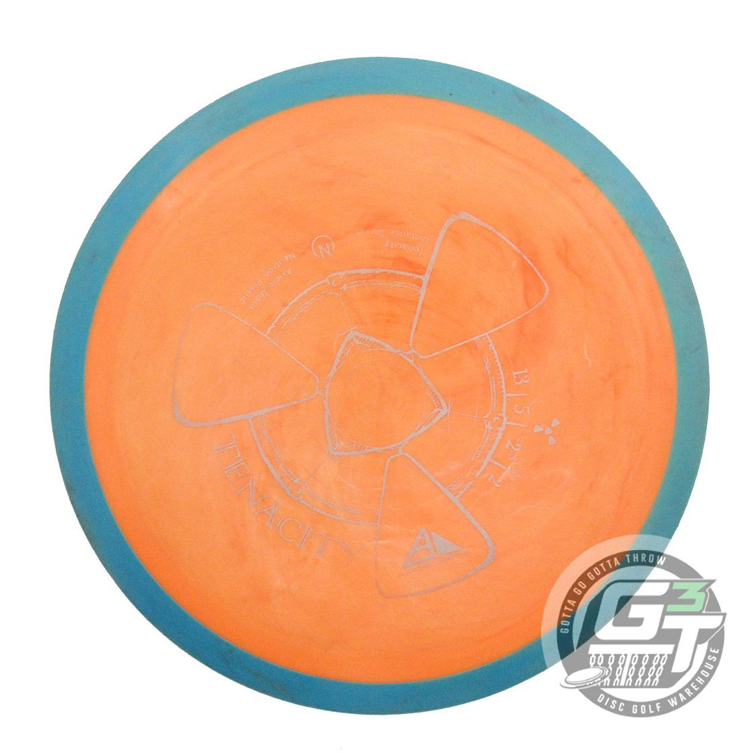 USED Axiom Discs Neutron Tenacity 170g Orange Teal Rim Distance Driver Golf Disc