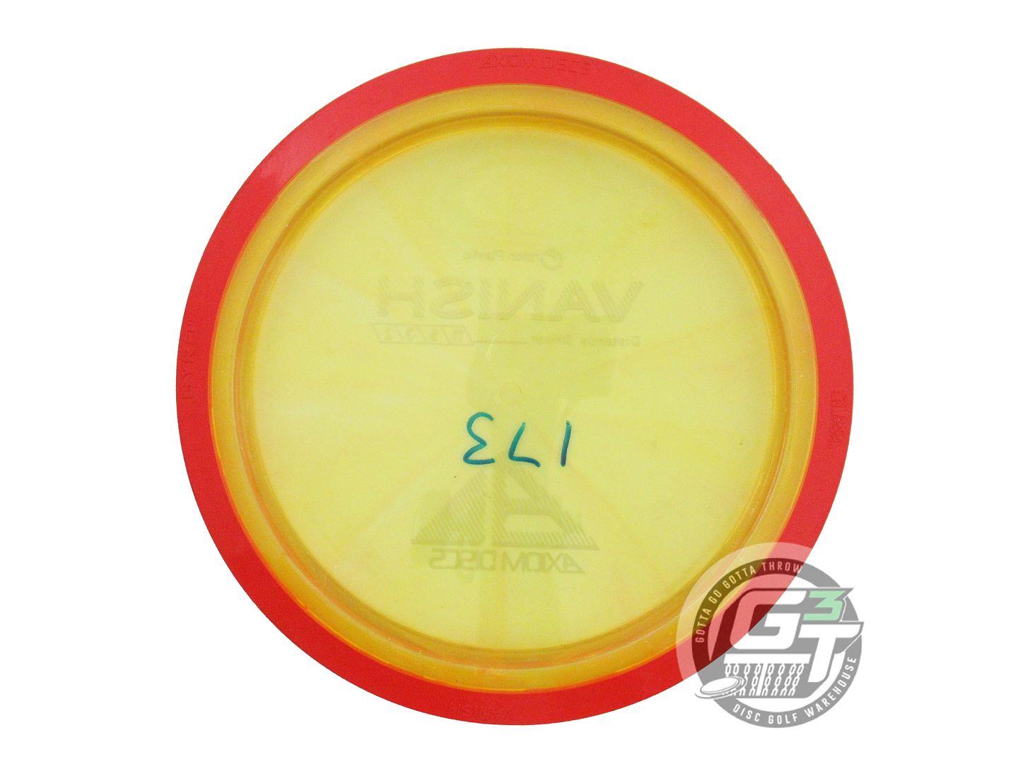 USED Axiom Discs Classic Proton Vanish 173g Yellow Red Rim Distance Driver Disc