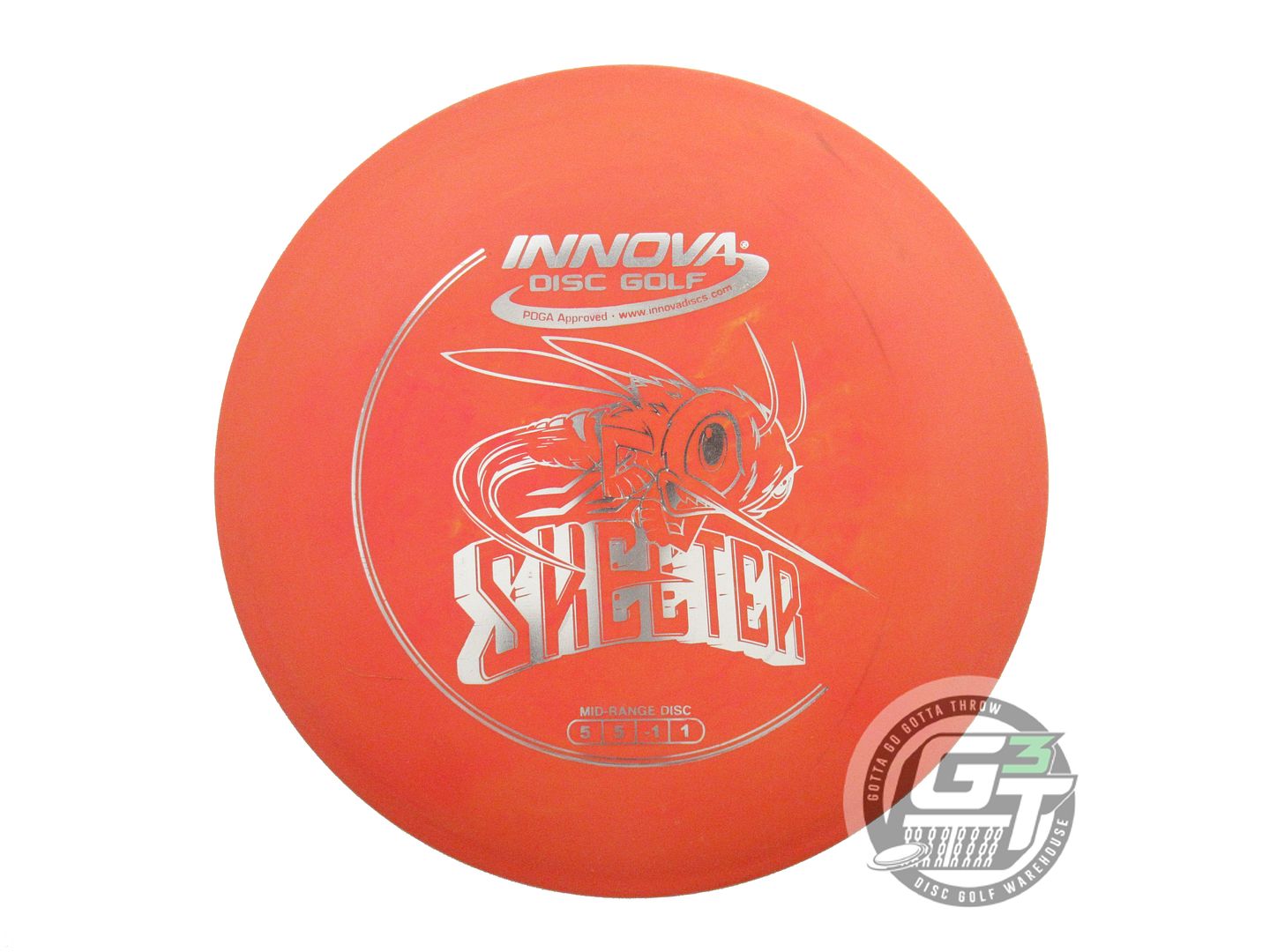 USED Innova DX Skeeter 171g Orange Silver Foil Midrange Golf Disc