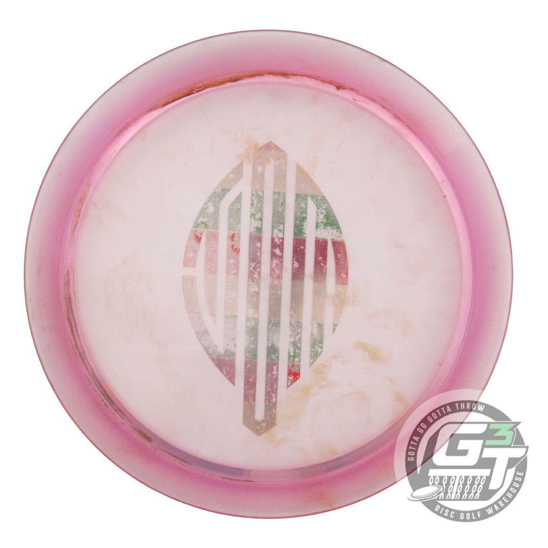 USED Dynamic Discs Lucid Criminal 173g Pink Rasta Foil Distance Driver Golf Disc