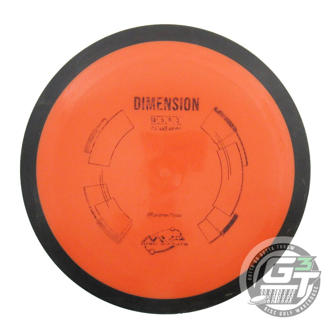 USED MVP Disc Sports Neutron Dimension 171g Orange Distance Driver Golf Disc