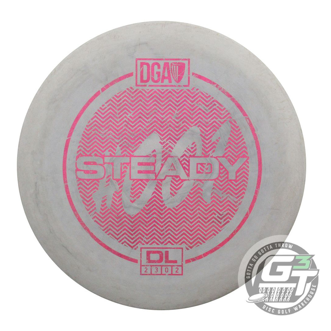 USED DGA D-Line Steady 172g Gray Pink Shatter Foil A Putter Golf Disc