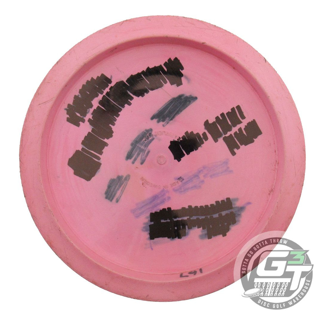 USED Latitude 64 Gold Trident 172g Pink Wiped Stamp OOP Fairway Driver Golf Disc