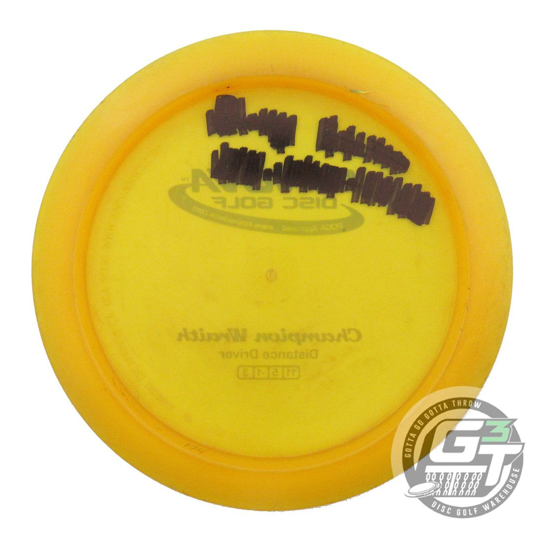 USED Innova Champion Wraith 174g Marigold Silver Foil Distance Driver Golf Disc