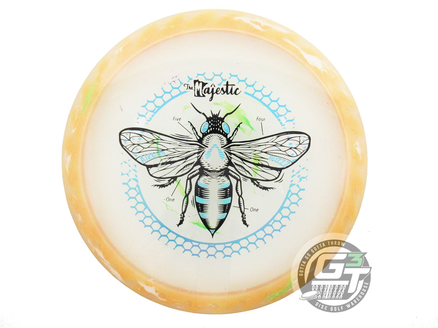 USED Discraft FuZed BuzzzSaw Buzzz 175g Peach MAJESTIC Midrange Golf Disc