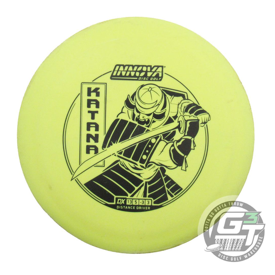 USED Innova DX Katana 173g Lime Black Stamp Distance Driver Golf Disc