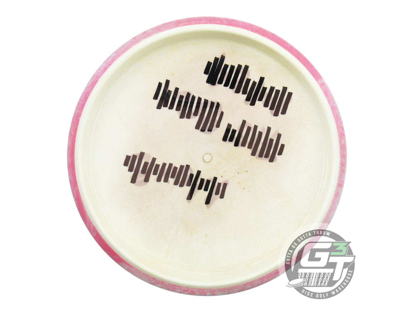 USED Axiom Discs Neutron Hex 176g White Pink Rim Midrange Golf Disc