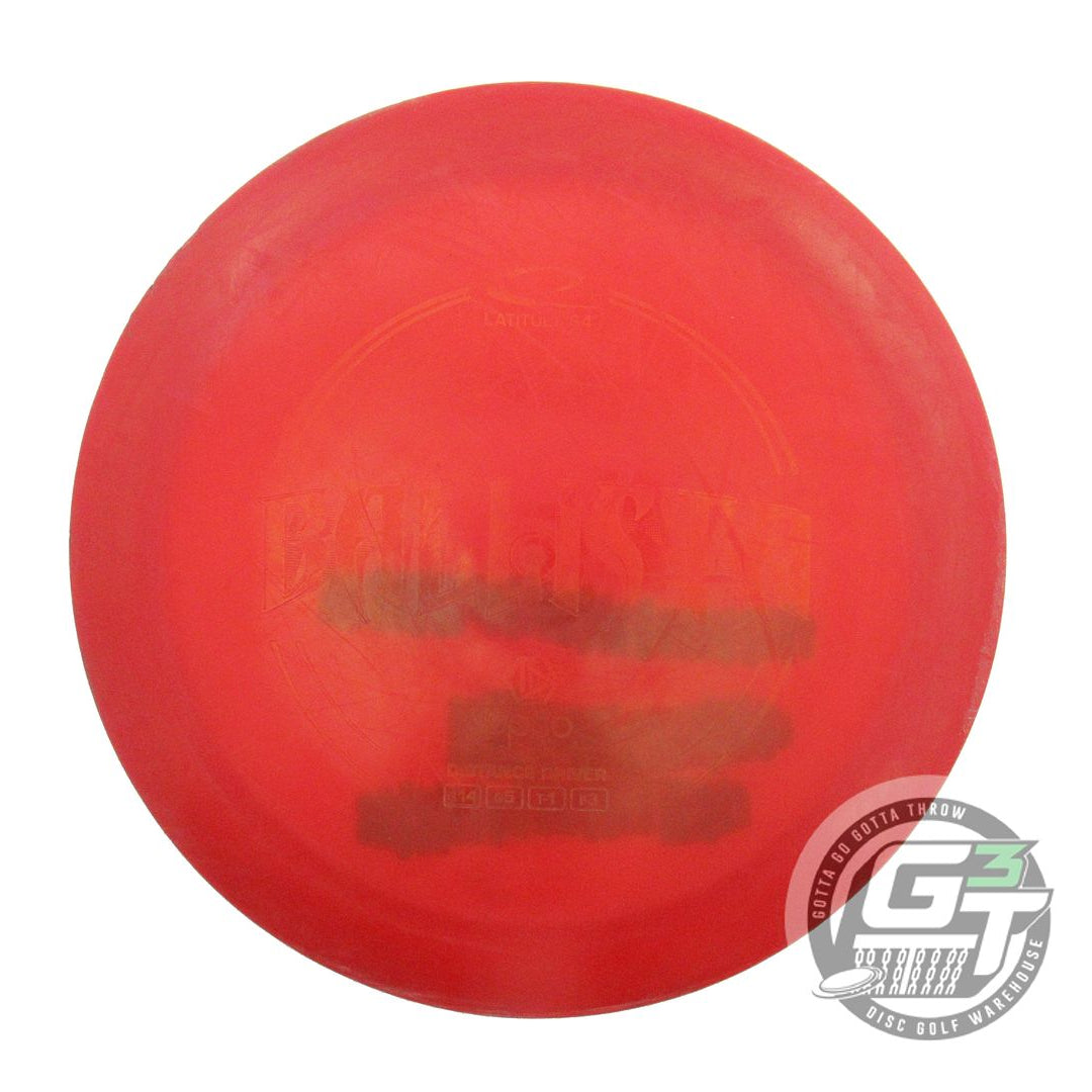 USED Latitude 64 Opto Ballista 173g Red Wiped Stamp Distance Driver Golf Disc