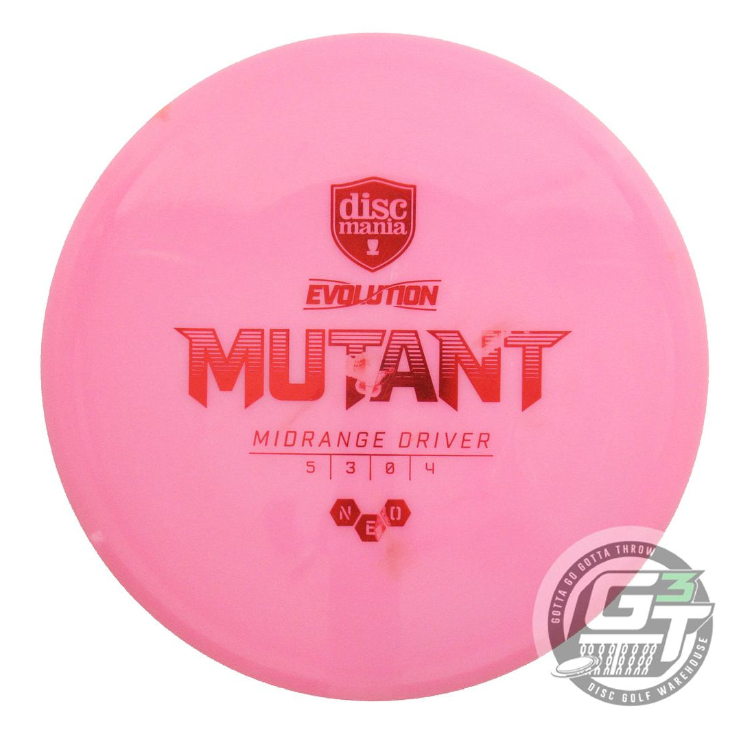 USED DiscMania Neo Mutant 180g Pink Red Foil Midrange Golf Disc