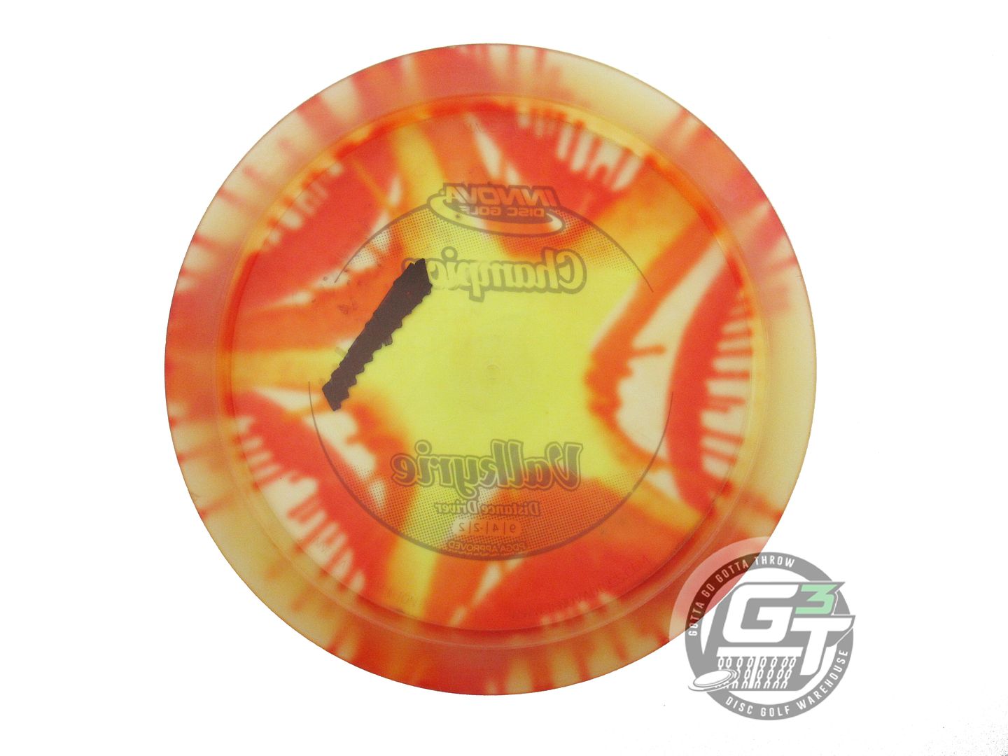 USED Innova I-DYE Champion Valkyrie 166g Star Burst Distance Driver Golf Disc