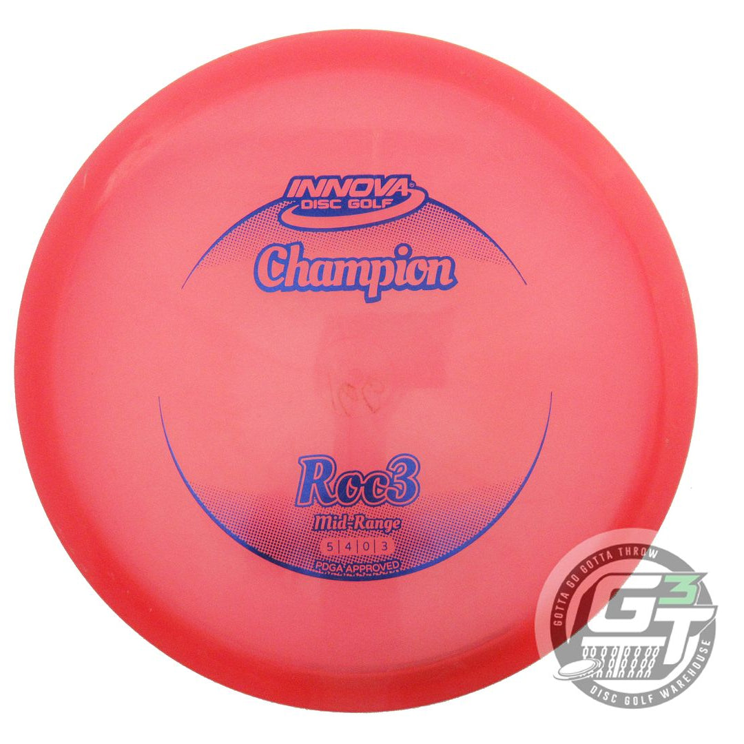 USED Innova Champion Roc3 167g Pink Blue Foil Midrange Golf Disc