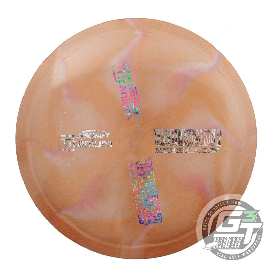 NOS Discraft X-OUT Titanium Undertaker 173g Copper-Pink Driver Golf Disc