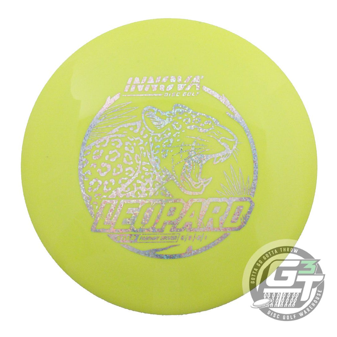 USED Innova Star Leopard 168g Yellow Silver Glitter A Fairway Driver Golf Disc