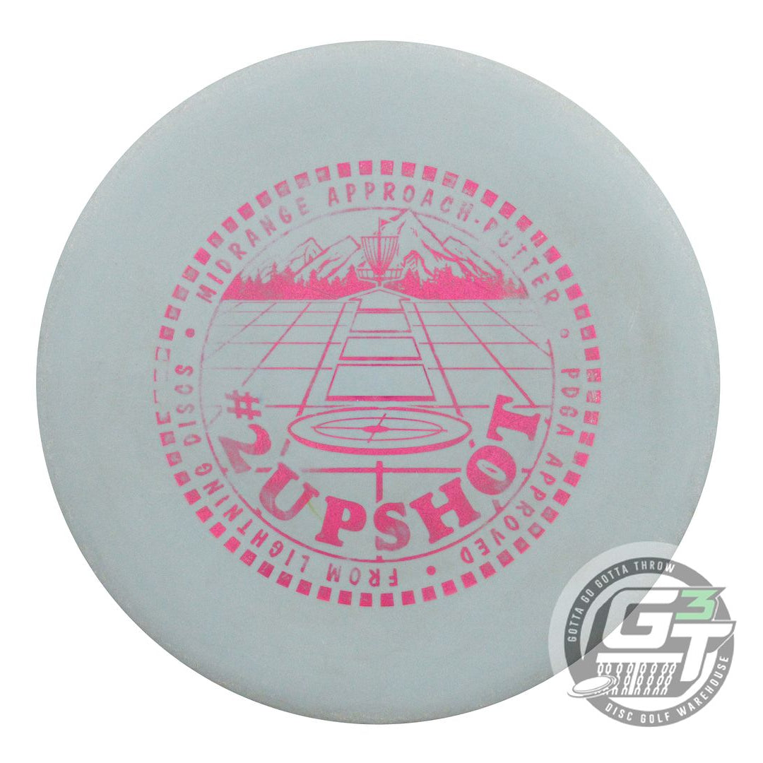 USED Lightning SureGrip #2 Upshot 174g Gray Pink Foil Putter Golf Disc
