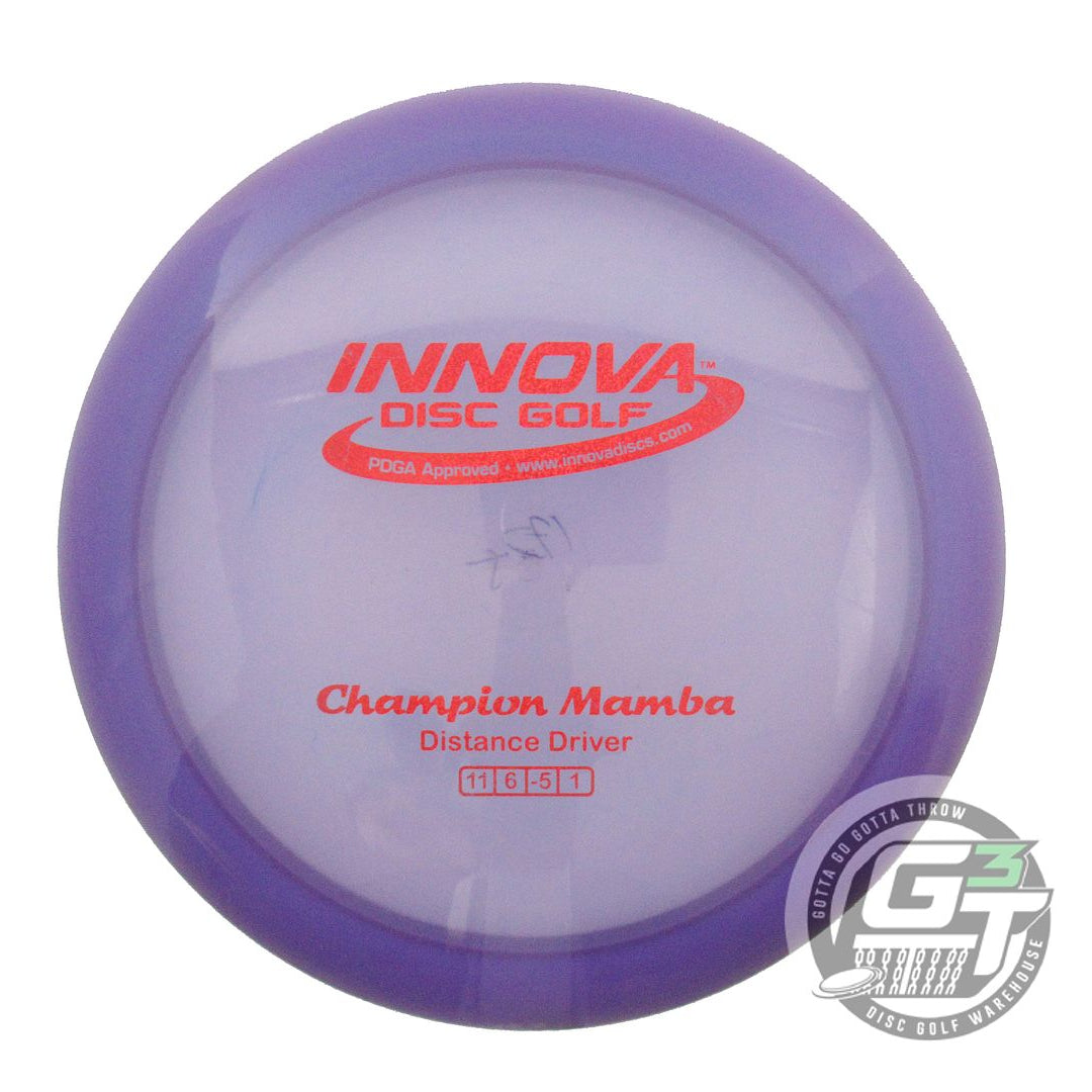 USED Innova Champion Mamba 174g Purple Red Glitter Foil Distance Driver Disc