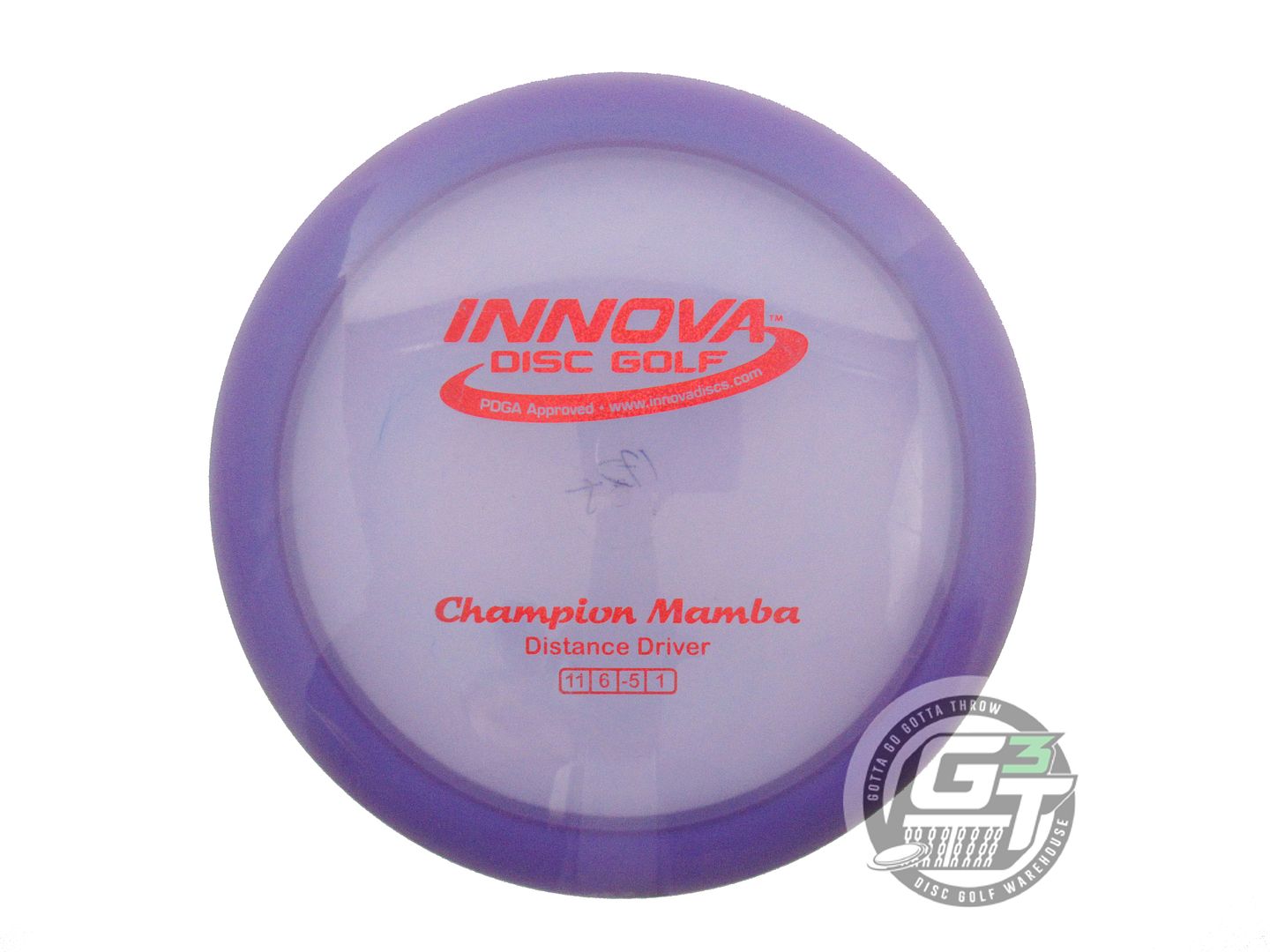 USED Innova Champion Mamba 174g Purple Red Glitter Foil Distance Driver Disc