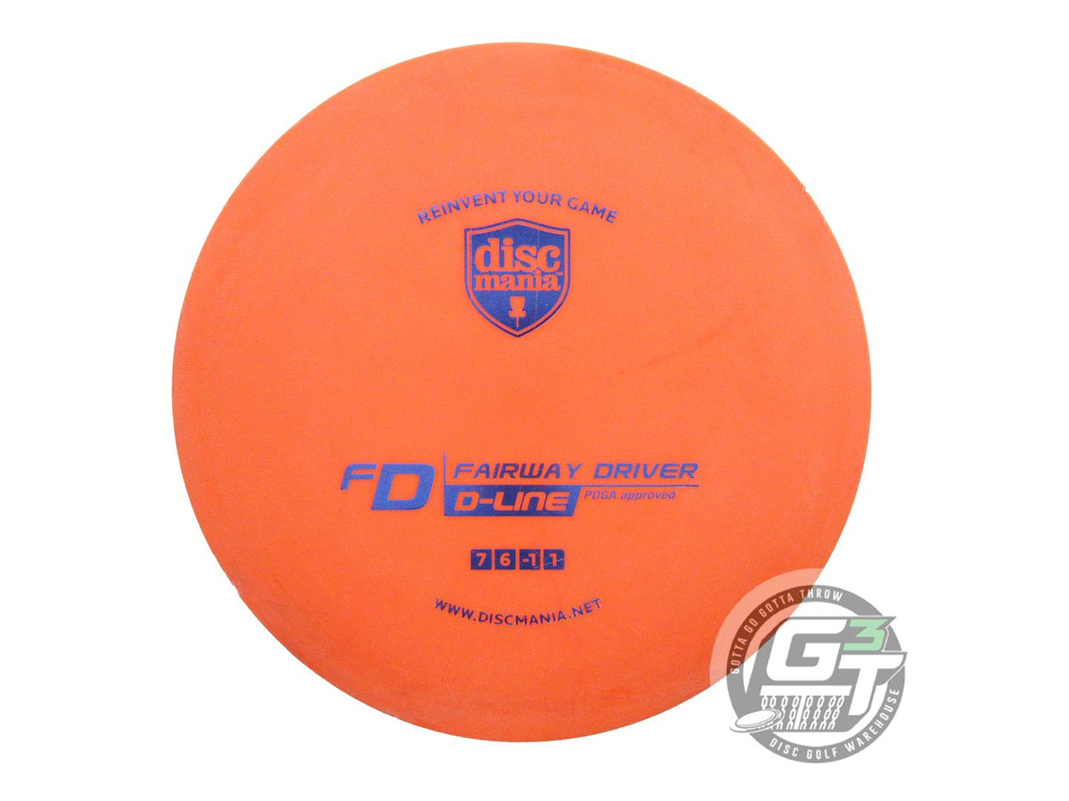 USED DiscMania D-Line FD 169g Orange Blue Foil Fairway Driver Golf Disc