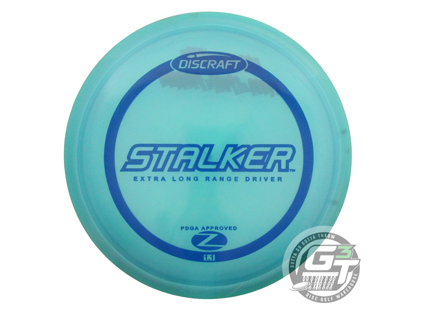 USED Discraft Z Stalker 173g Aqua Blue Stamp PFN Fairway Driver Golf Disc
