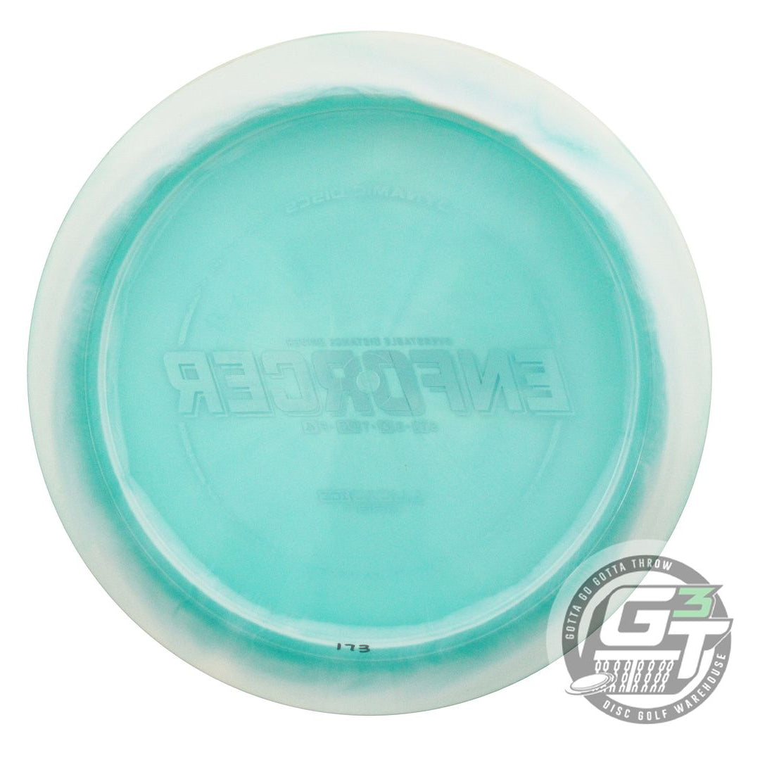 USED Dynamic Discs Lucid Ice Orbit Enforcer 173g White-Seafoam Driver Golf Disc