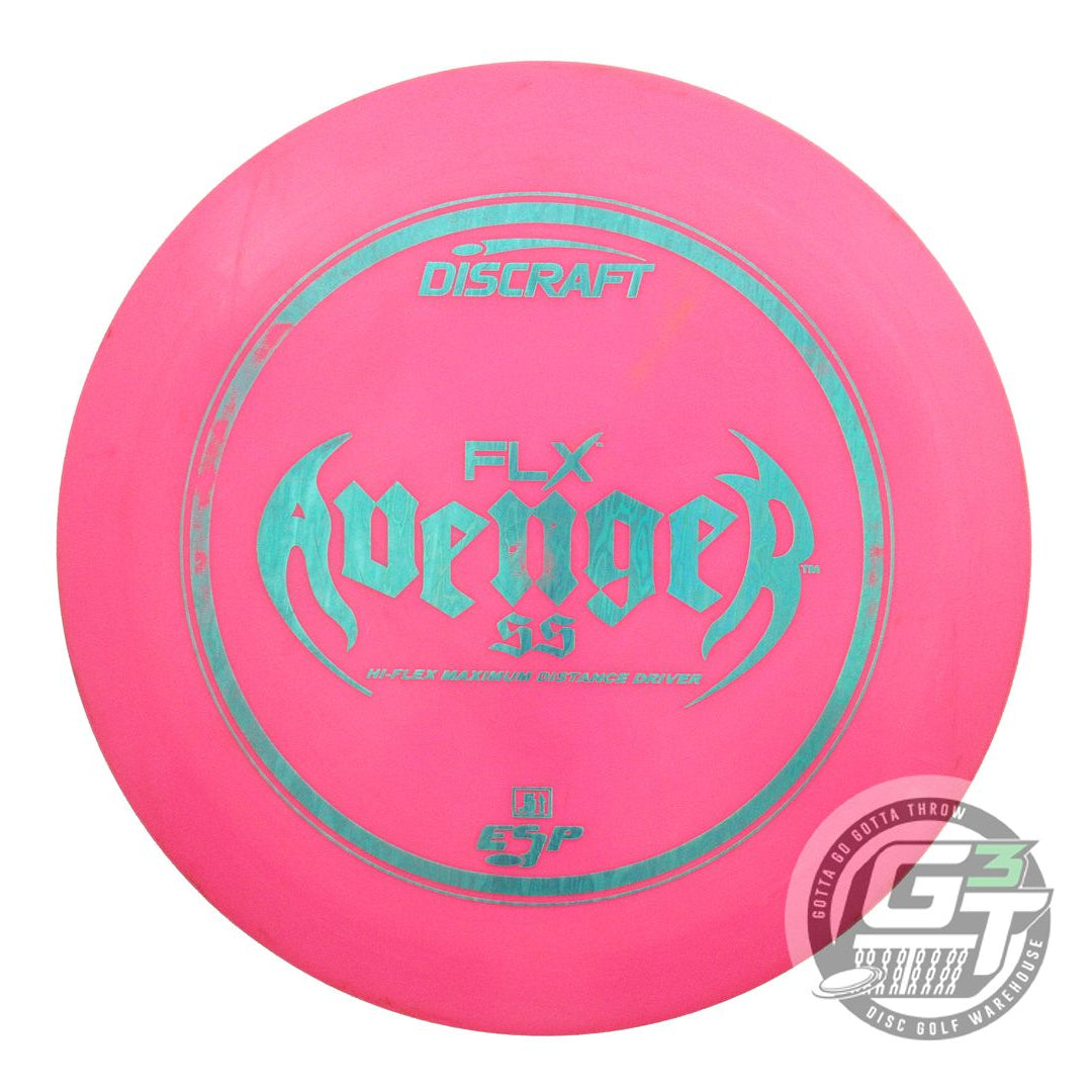 USED Discraft ESP FLX Avenger SS 178g Pink Teal Foil OOP Distance Driver Disc