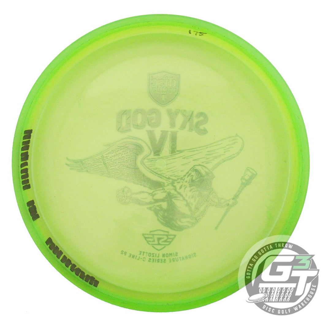 USED DiscMania SKY GOD 4 C-Line P2 175g Lime Aqua Foil A Putter Golf Disc