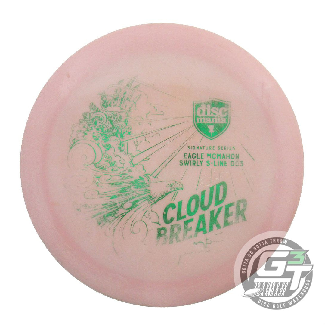USED DiscMania CLOUD BREAKER DD3 168g Pink Green Foil Driver Golf Disc