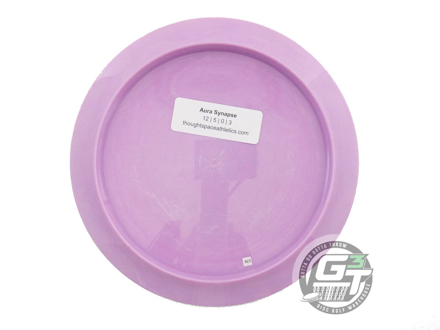 NOS Thought Space Aura Synapse 174g Lilac Distance Driver Golf Disc