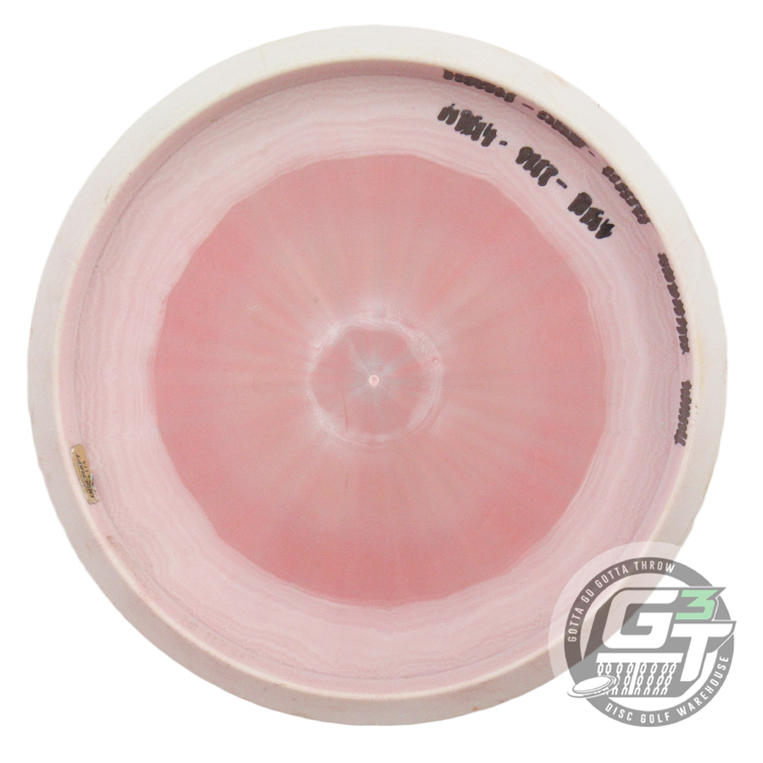 USED Discraft ESP Meteor 175g White-Peach Blue Stamp Midrange Golf Disc