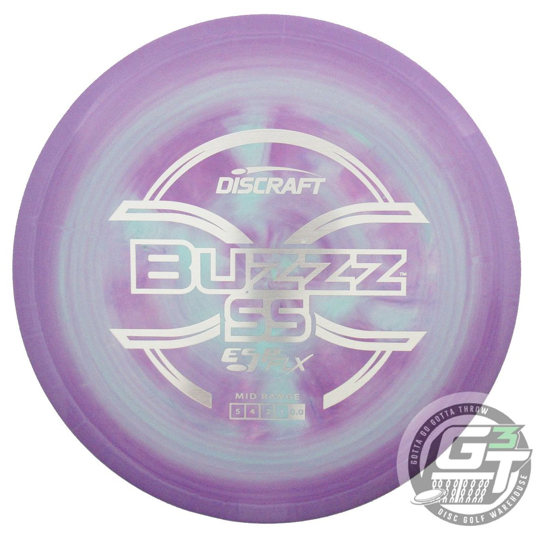 USED Discraft ESP FLX Buzzz SS 180g Purple-Seafoam Silver Foil Midrange Disc