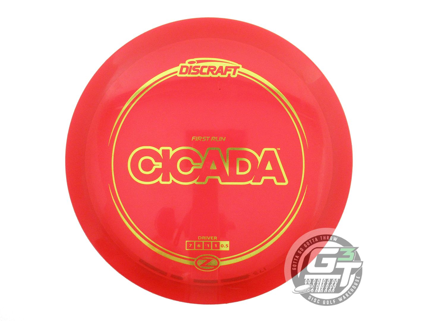 USED Discraft FIRST RUN Z Cicada 173g Red Yellow Foil Fairway Driver Golf Disc