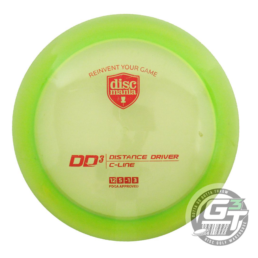 USED DiscMania C-Line DD3 173g Lime Red Foil Distance Driver Golf Disc