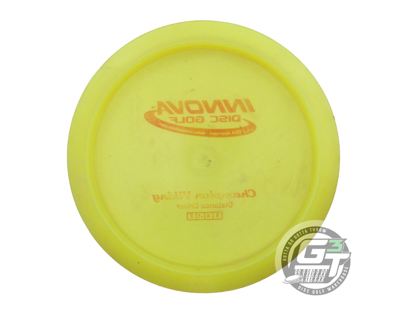 USED Innova Champion Viking 169g Yellow Red Stamp Distance Driver Golf Disc